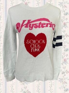 Hysteric Glamour Light Blue Crewneck Sweater